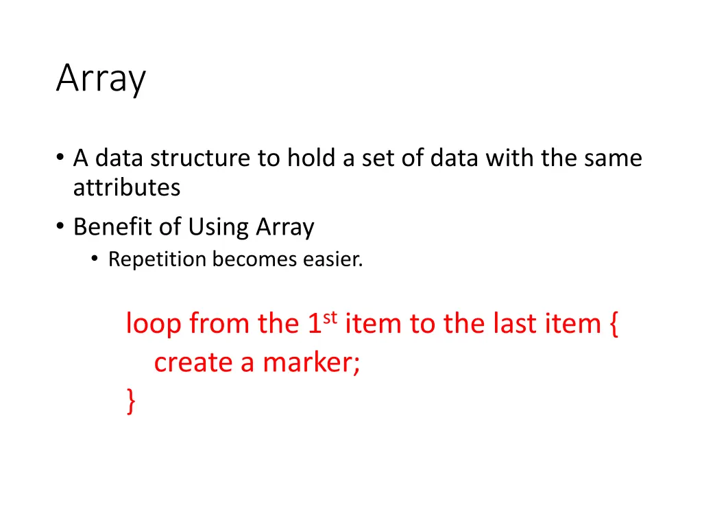 array