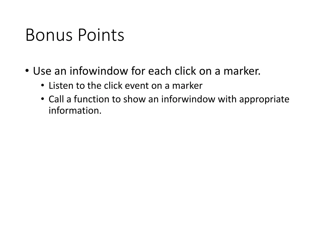 bonus points