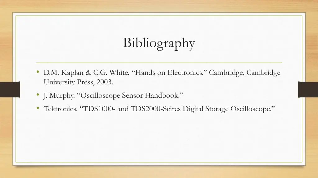 bibliography
