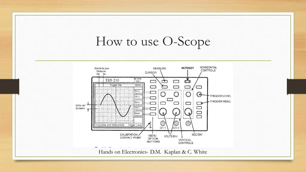 how to use o scope