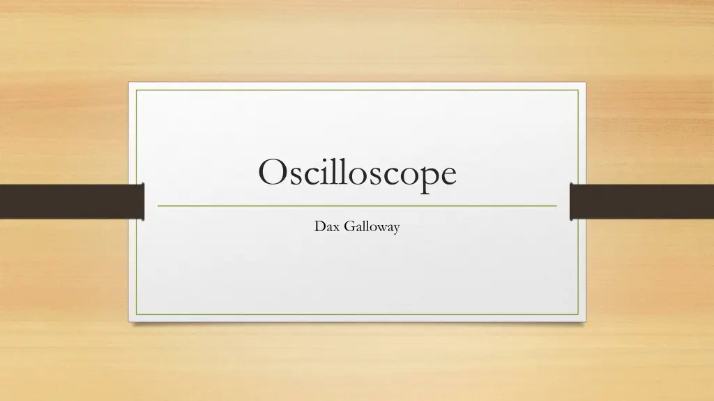 oscilloscope