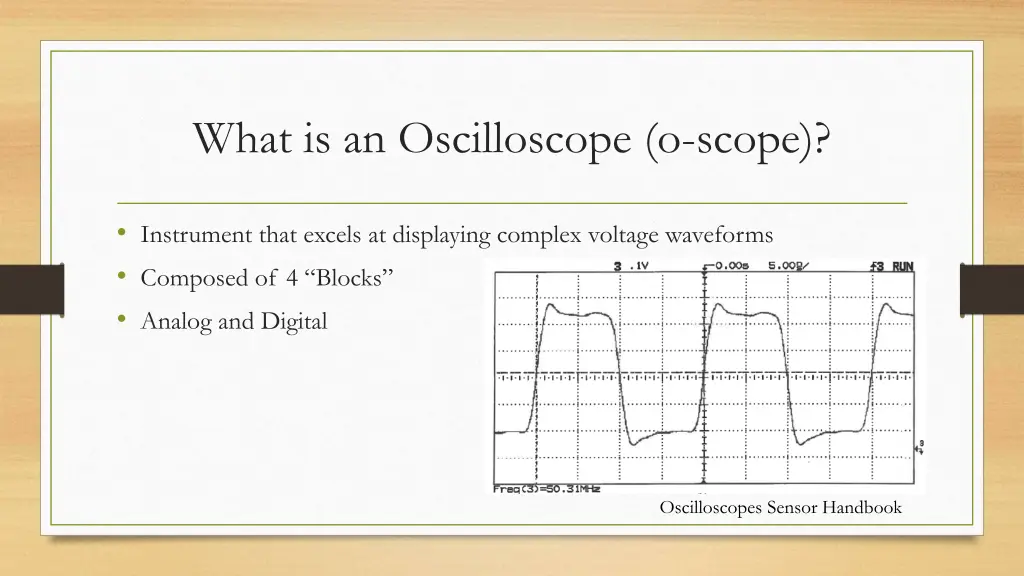 what is an oscilloscope o scope