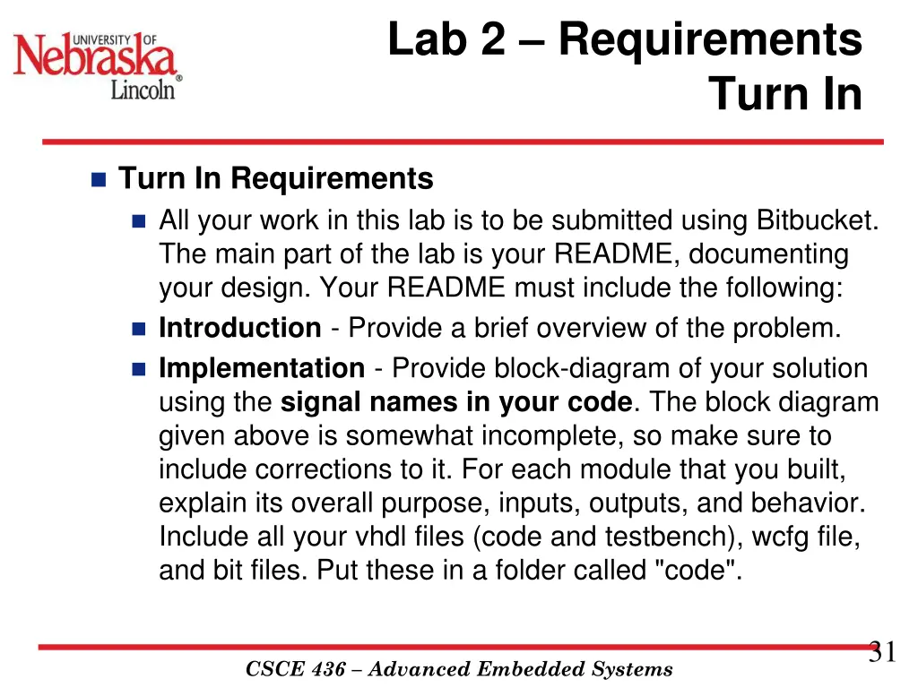 lab 2 requirements