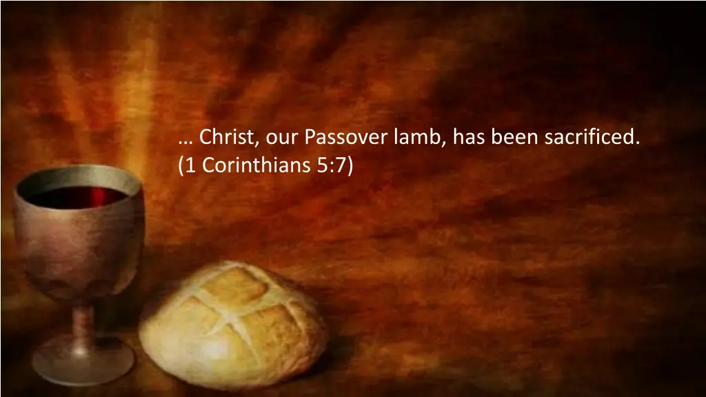 christ our passover lamb has been sacrificed