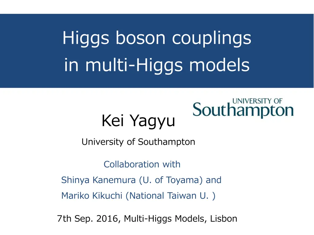 higgs boson couplings in multi higgs models