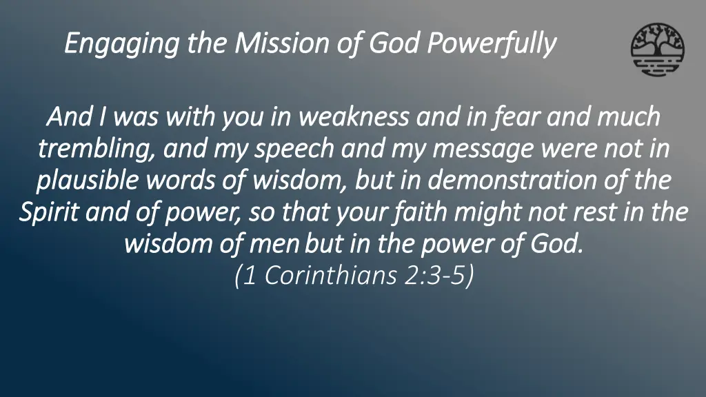 engaging the mission of god powerfully engaging 2