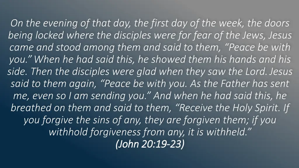 on the evening of that day the first