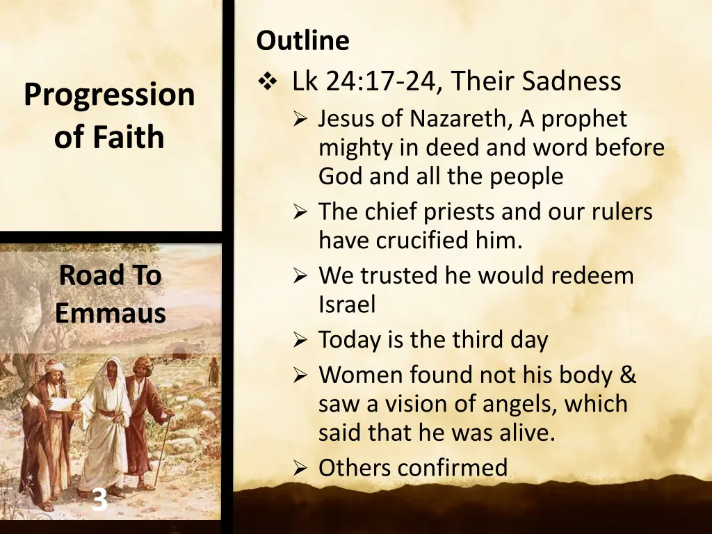 outline lk 24 17 24 their sadness jesus