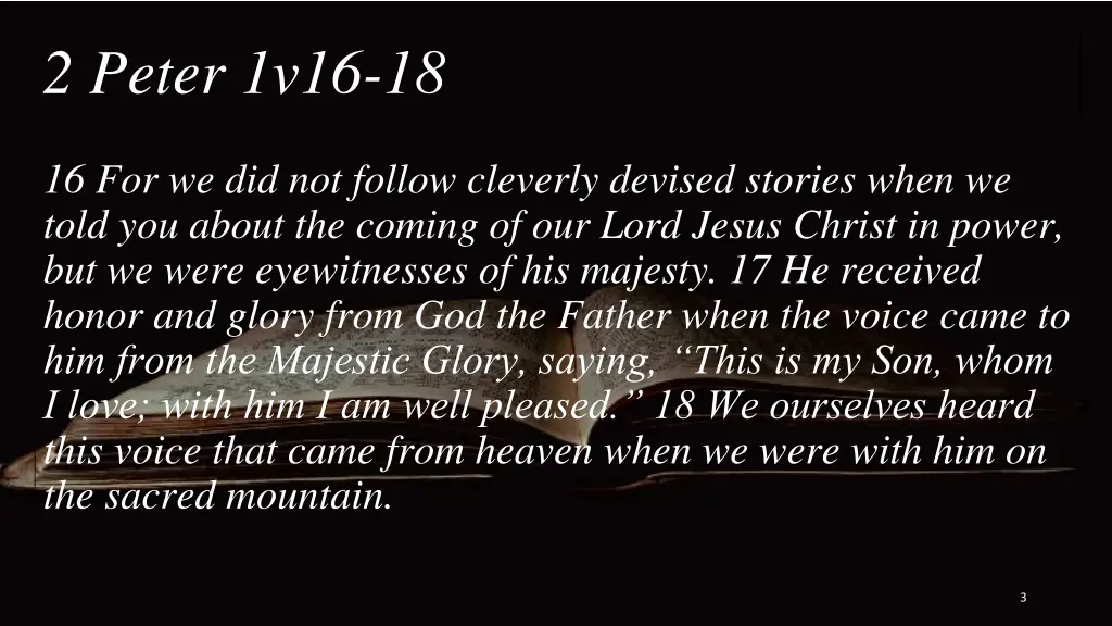 2 peter 1v16 18