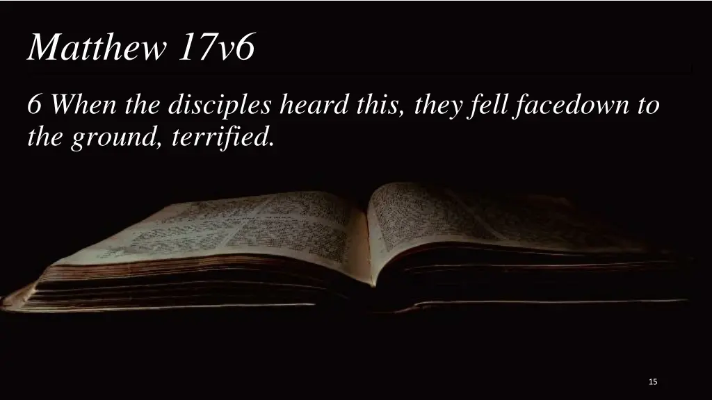 matthew 17v6