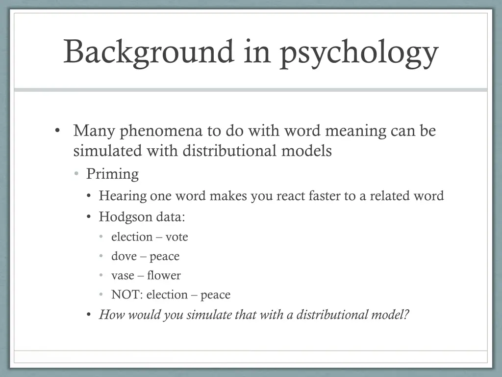 background in psychology 2