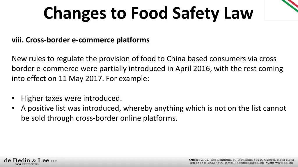 changes to food safety law 10