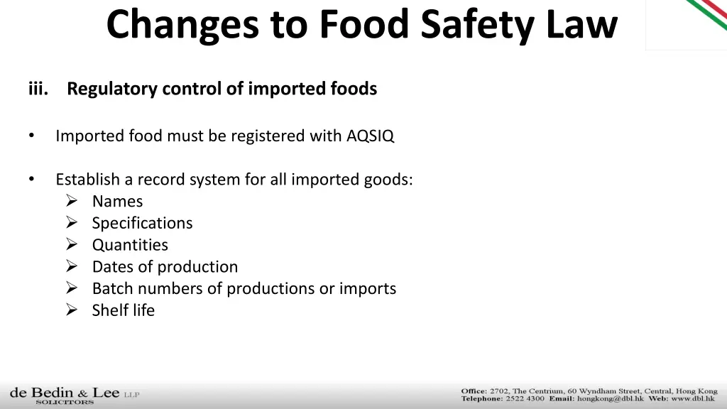 changes to food safety law 3