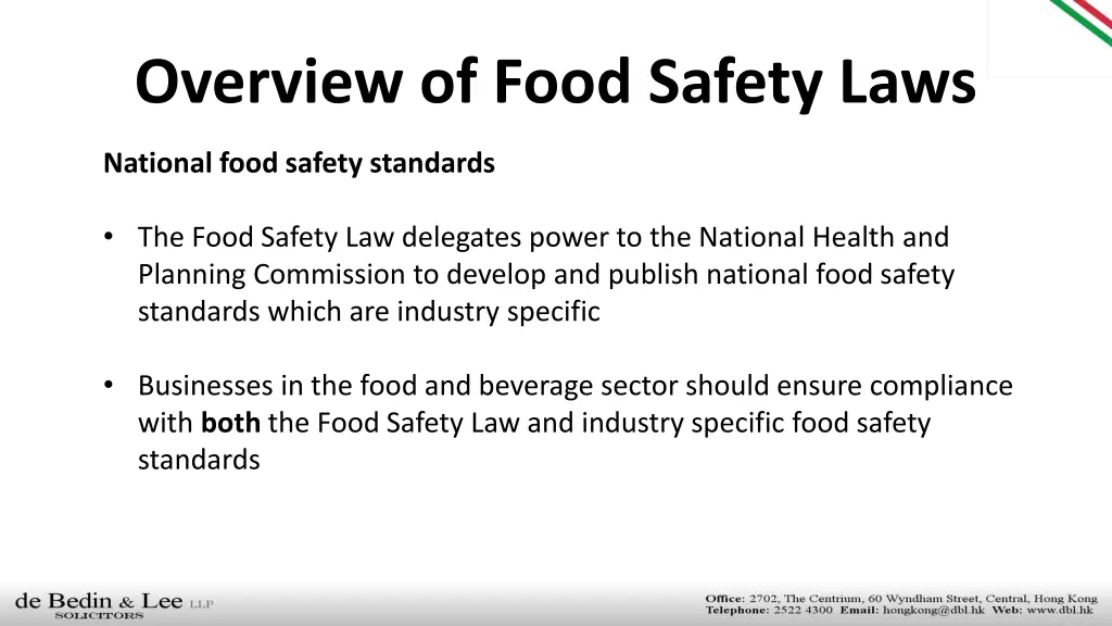 overview of food safety laws 4