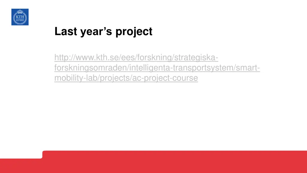 last year s project