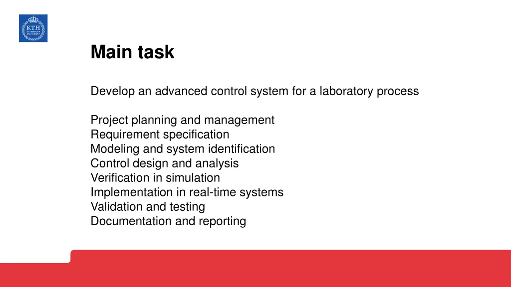 main task