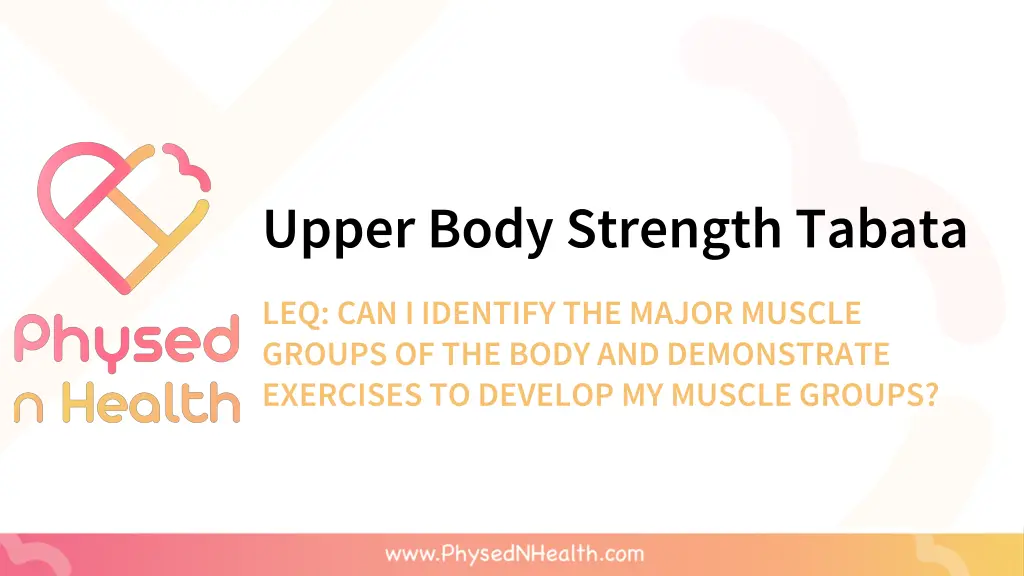 upper body strength tabata