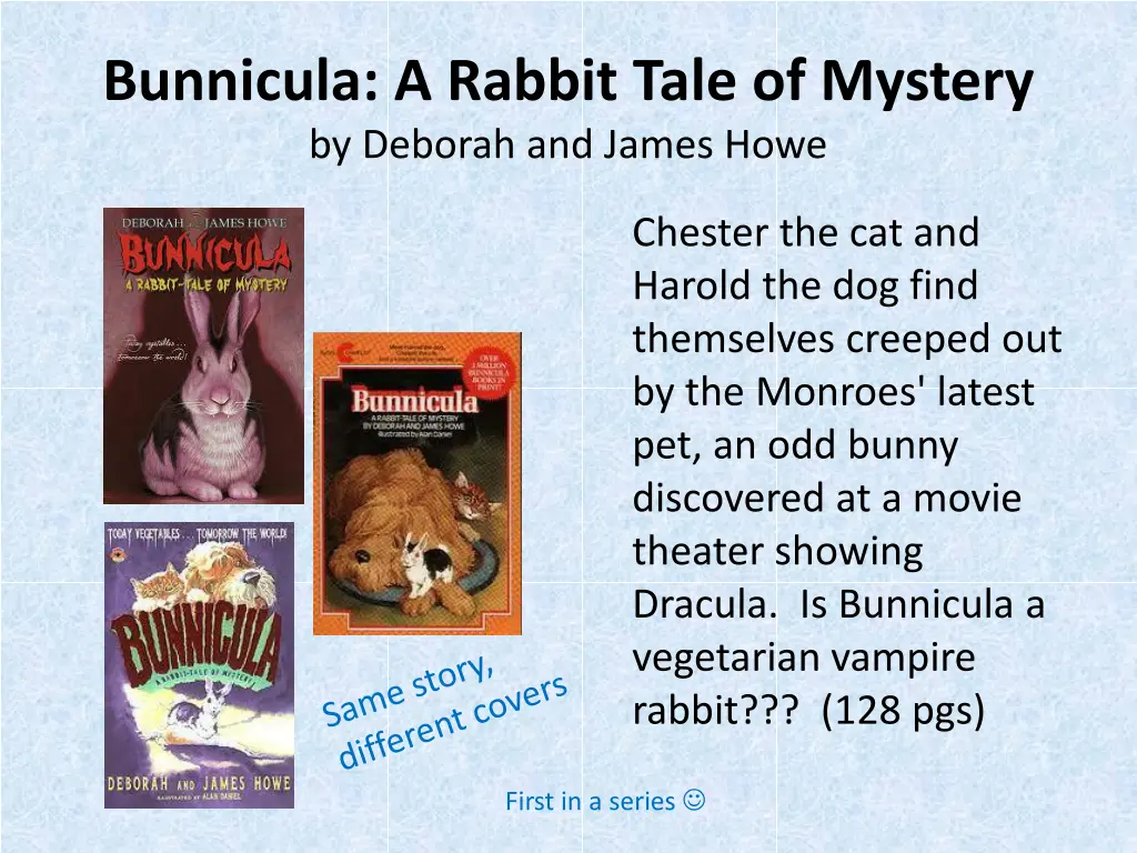 bunnicula a rabbit tale of mystery by deborah