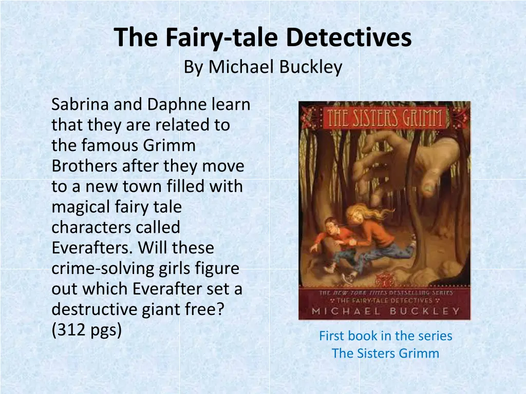 the fairy tale detectives by michael buckley