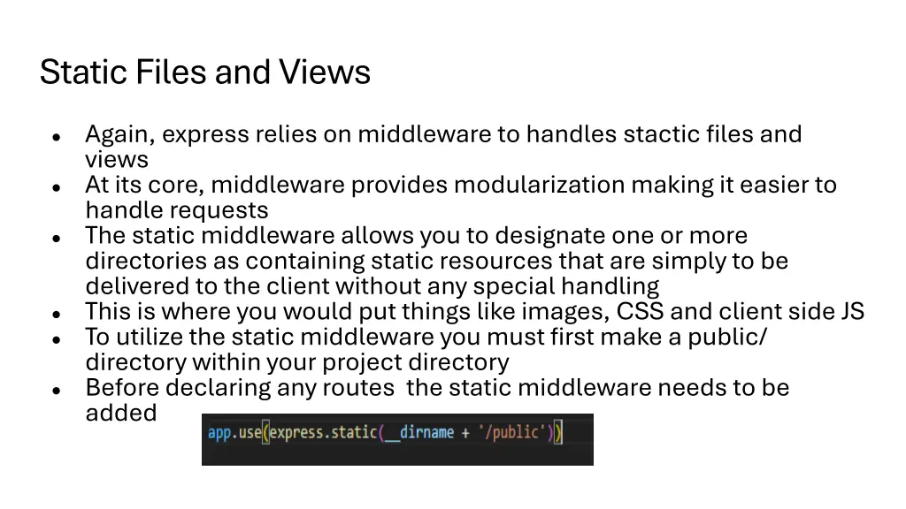 static files and views