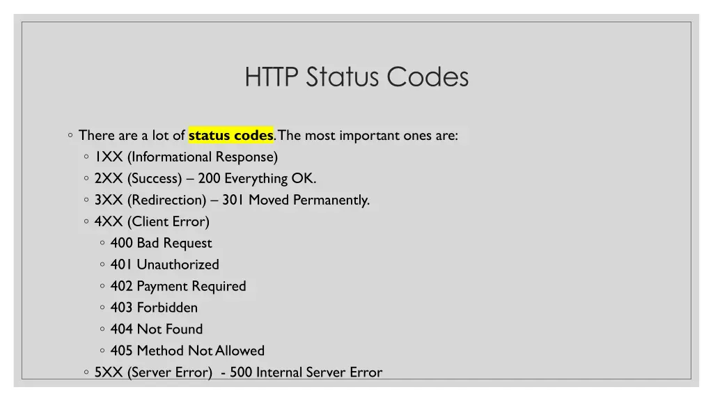 http status codes