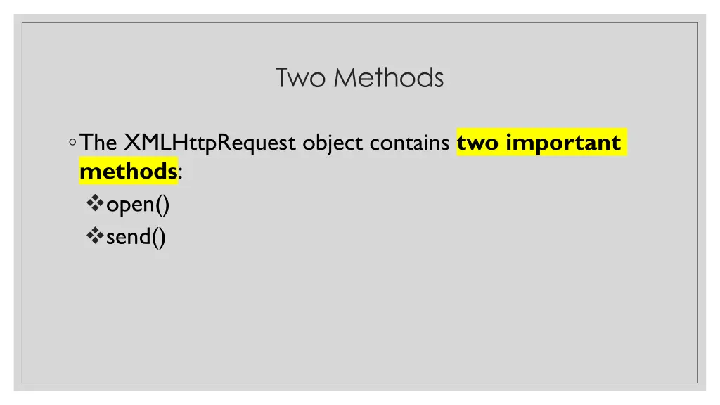 two methods