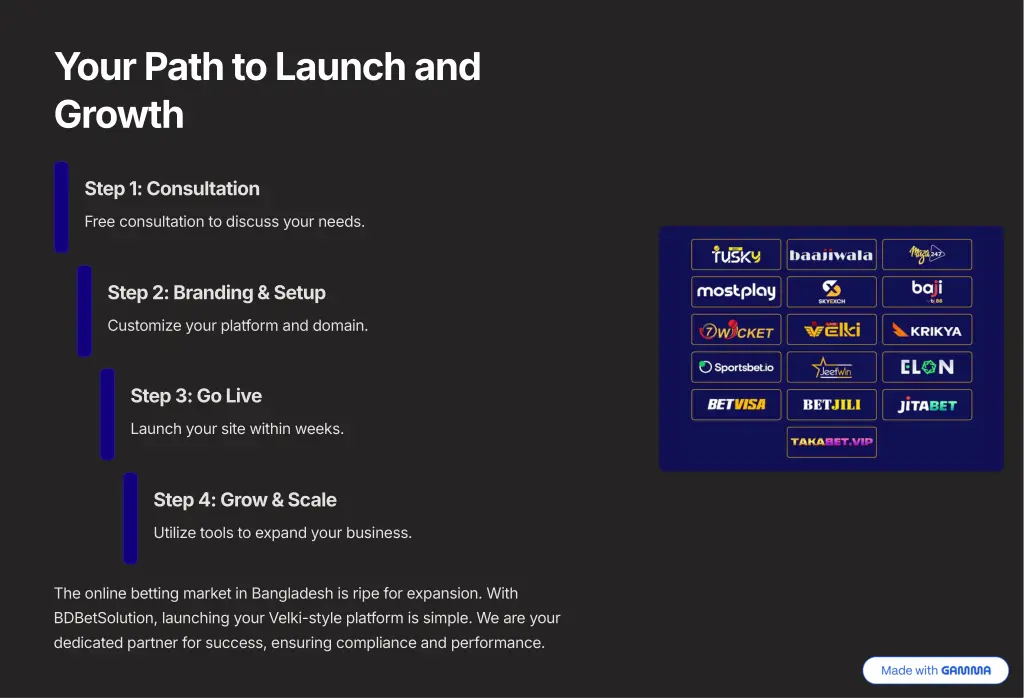 your path to launch and growth