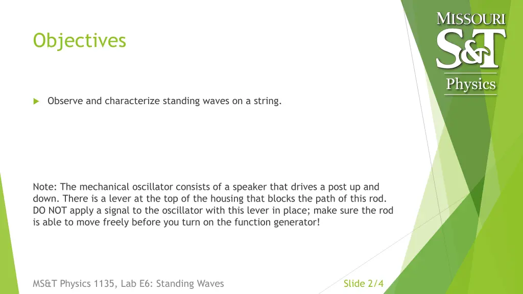 objectives
