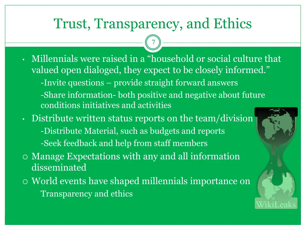 trust transparency and ethics