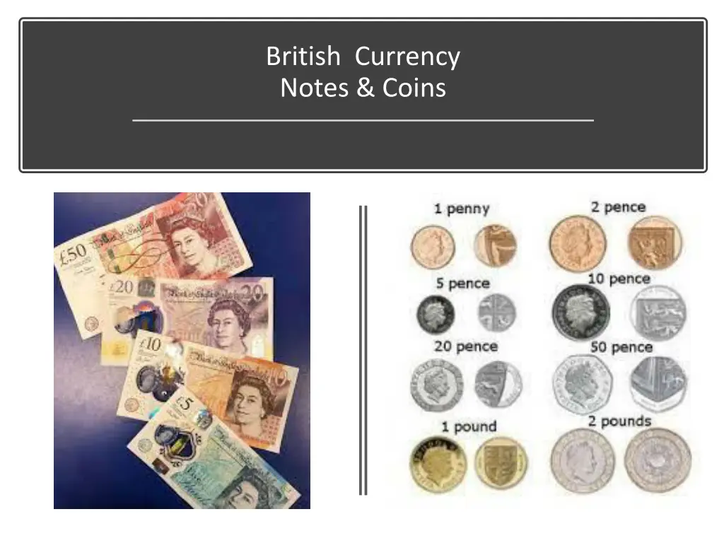 british currency notes coins