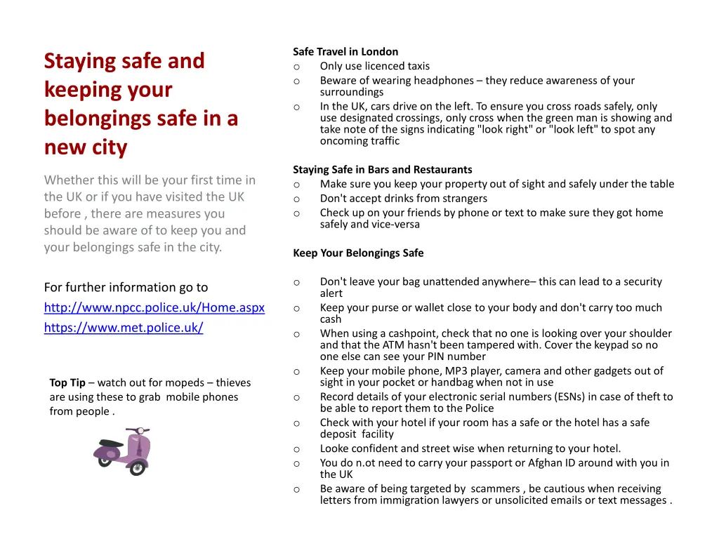 safe travel in london o only use licenced taxis