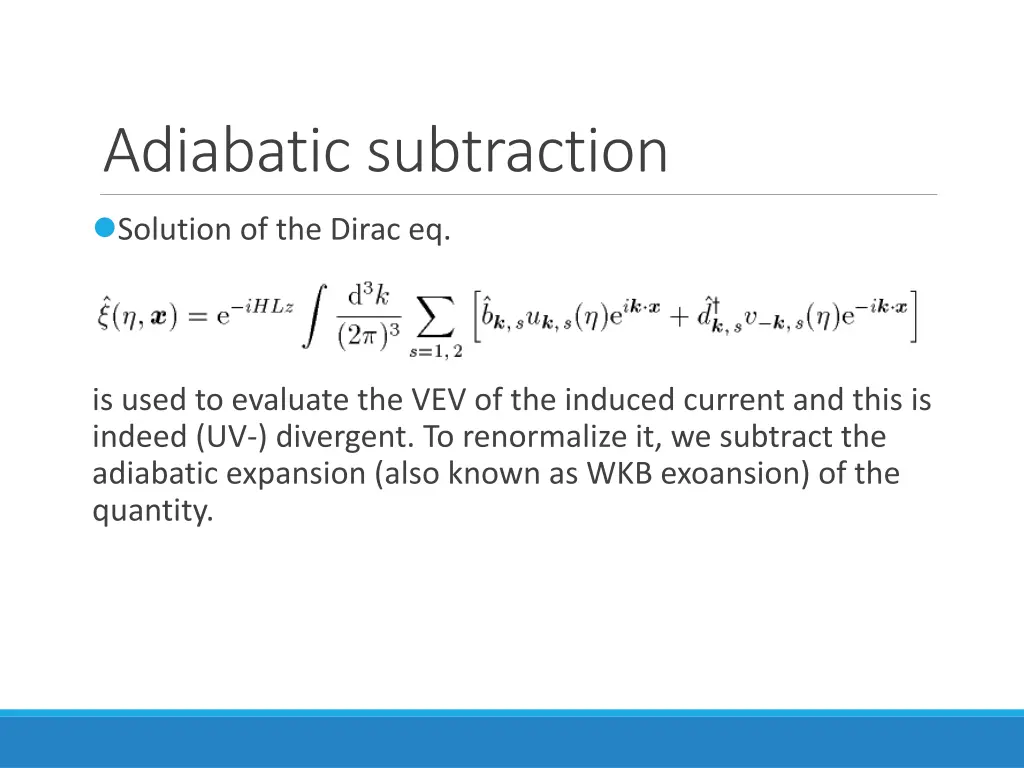 adiabatic subtraction