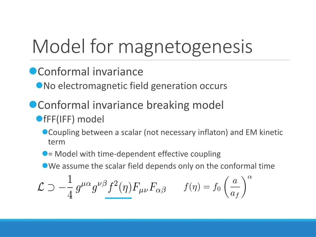 model for magnetogenesis