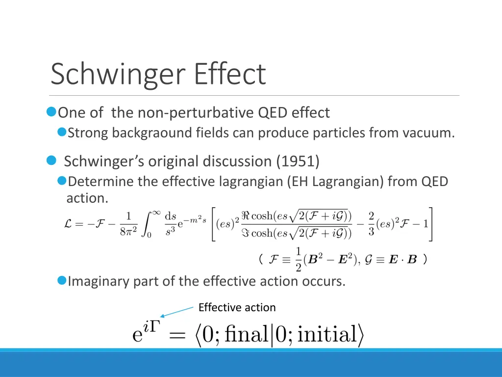 schwinger effect