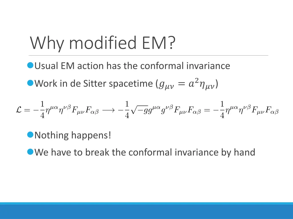 why modified em