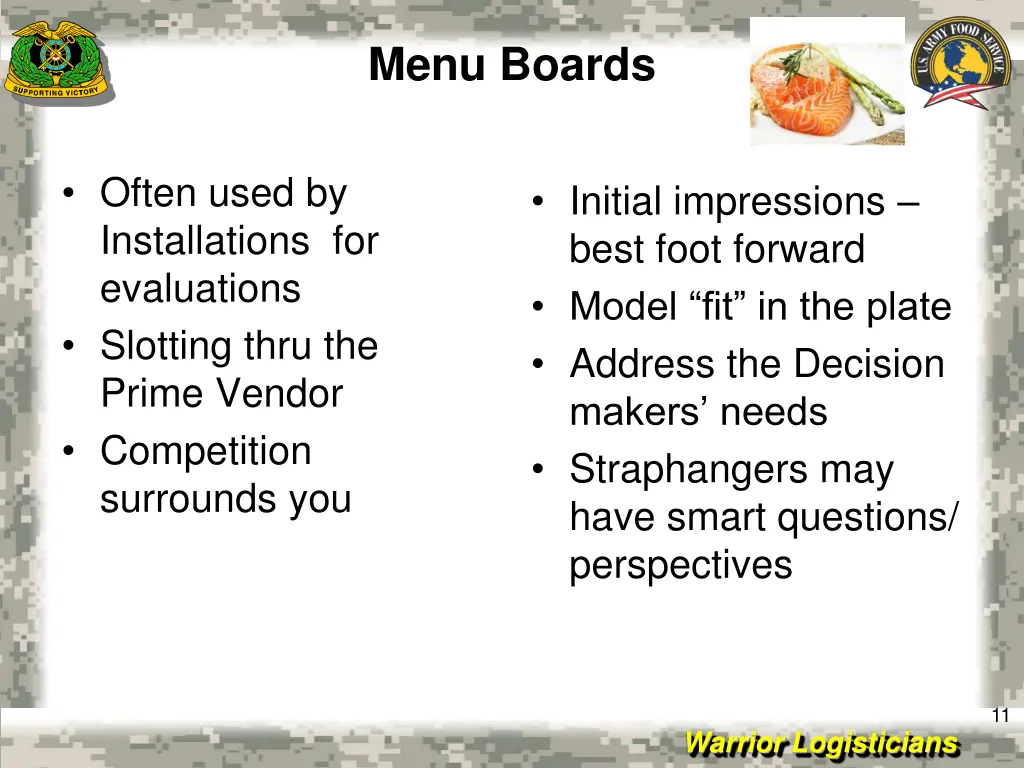 menu boards
