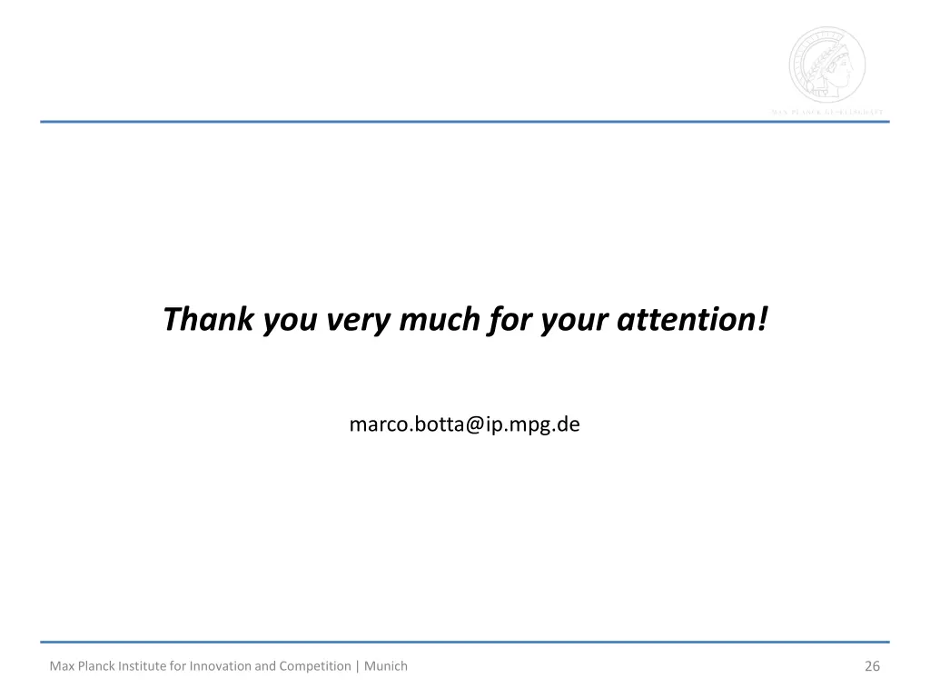 thank you very much for your attention