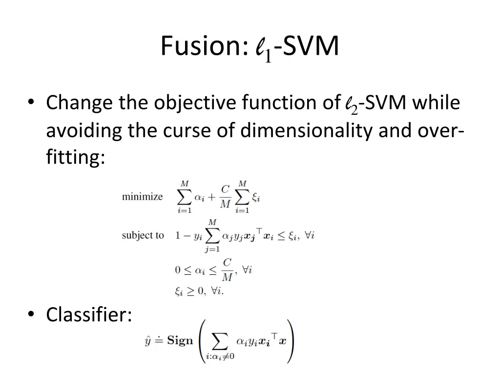 fusion l 1 svm 2
