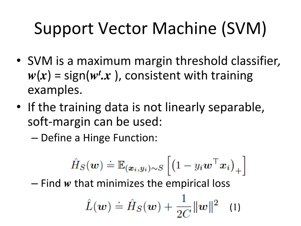 support vector machine svm