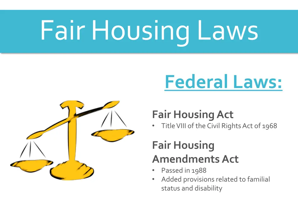 fair housing laws