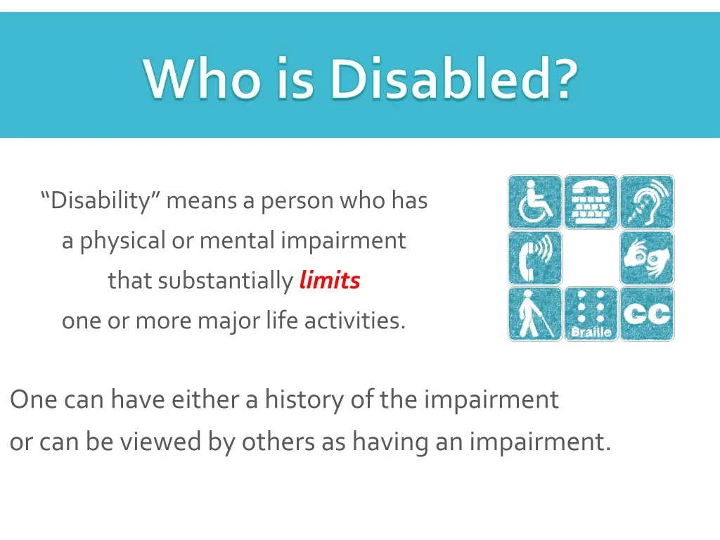 who is disabled
