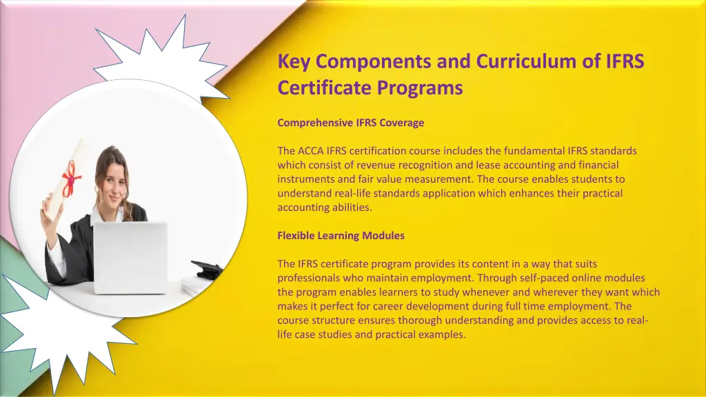 key components and curriculum of ifrs certificate