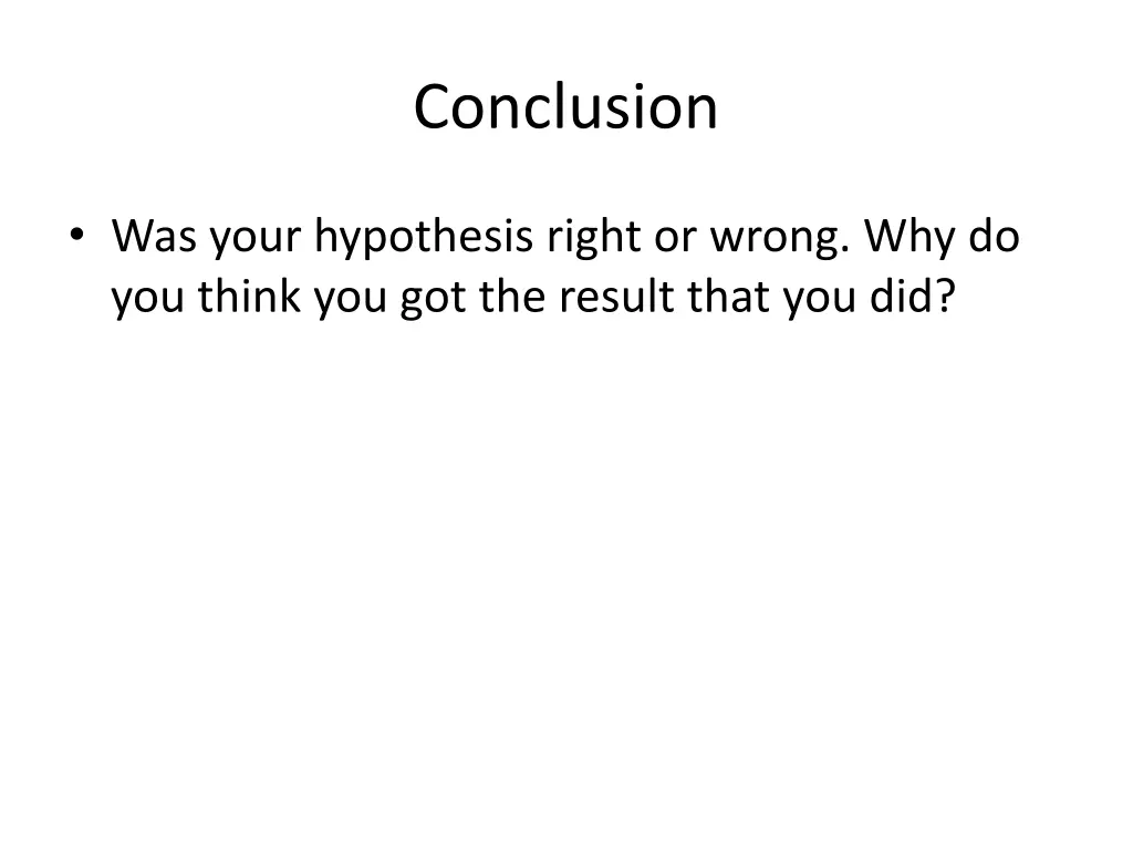 conclusion