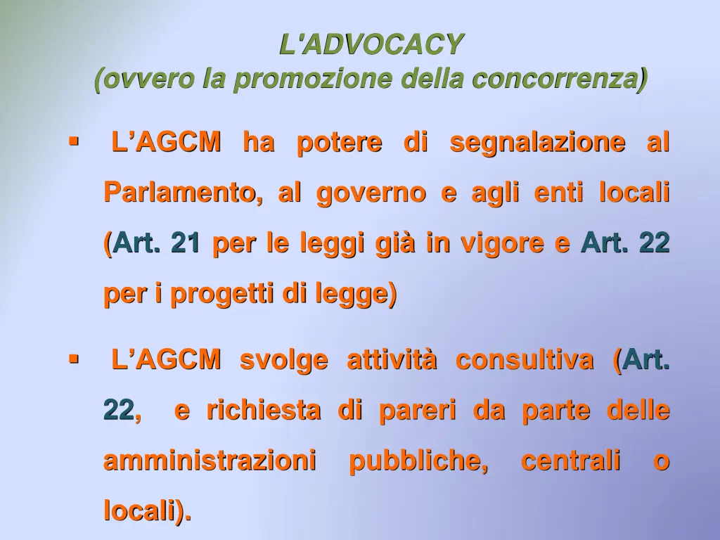 l advocacy