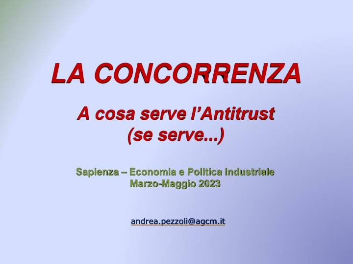 la concorrenza