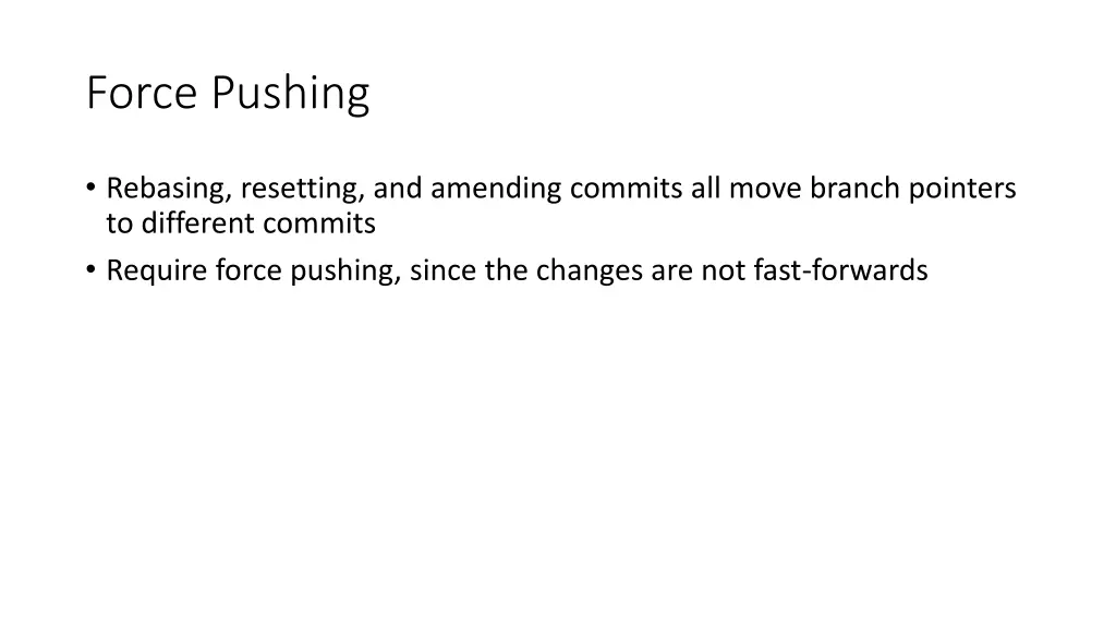 force pushing