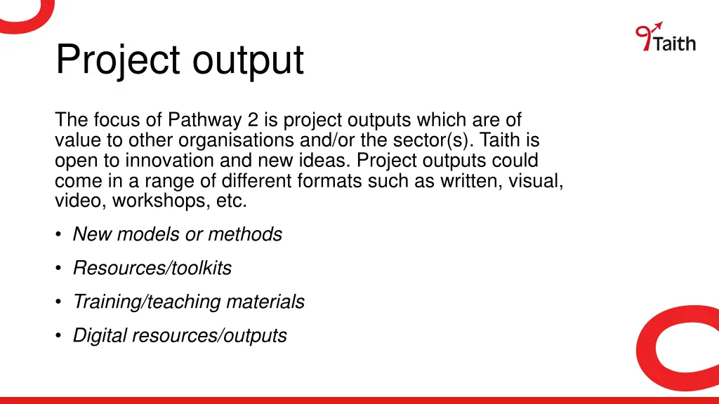project output
