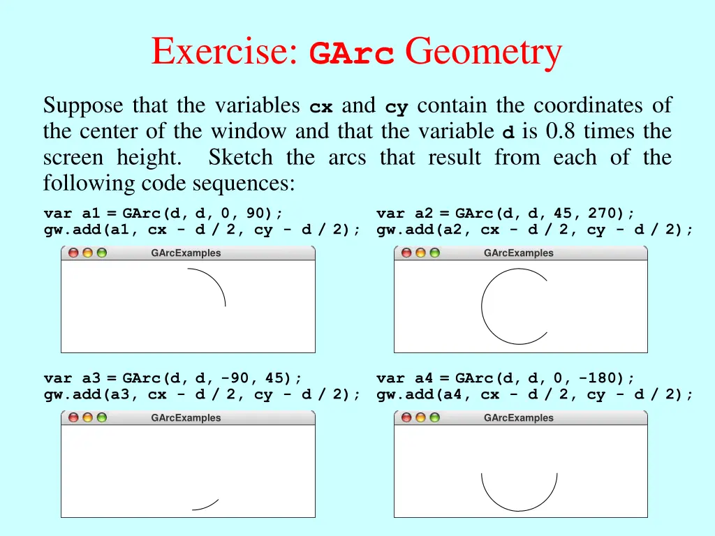 exercise garc geometry