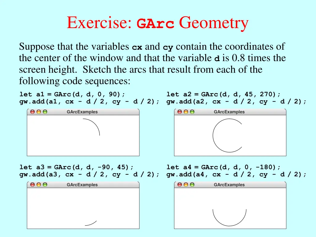 exercise garc geometry