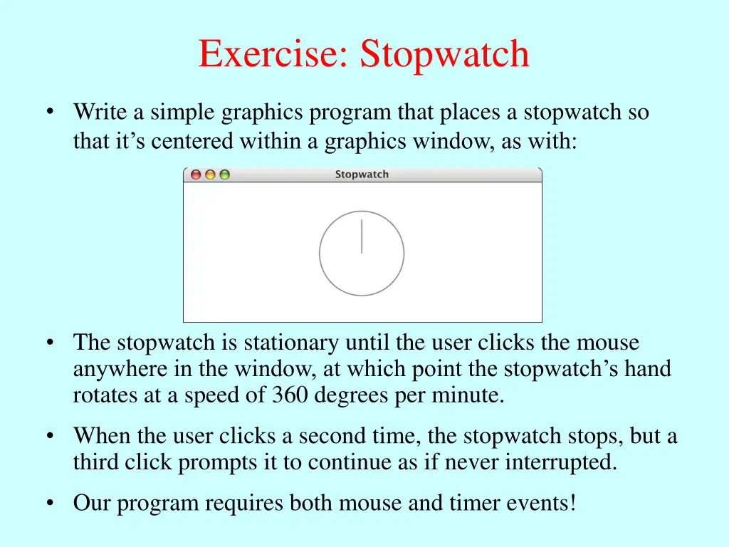 exercise stopwatch